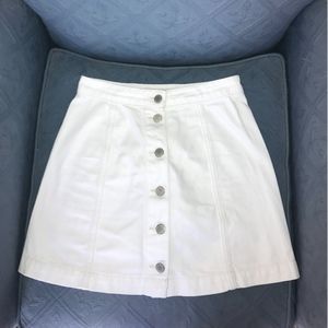 White Denim TopShop Skirt